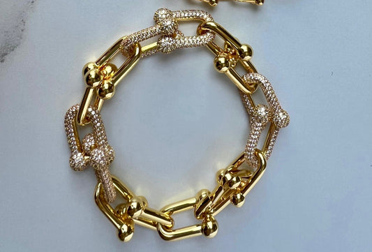 Slabon 6zirconia Gold Chain TIFF