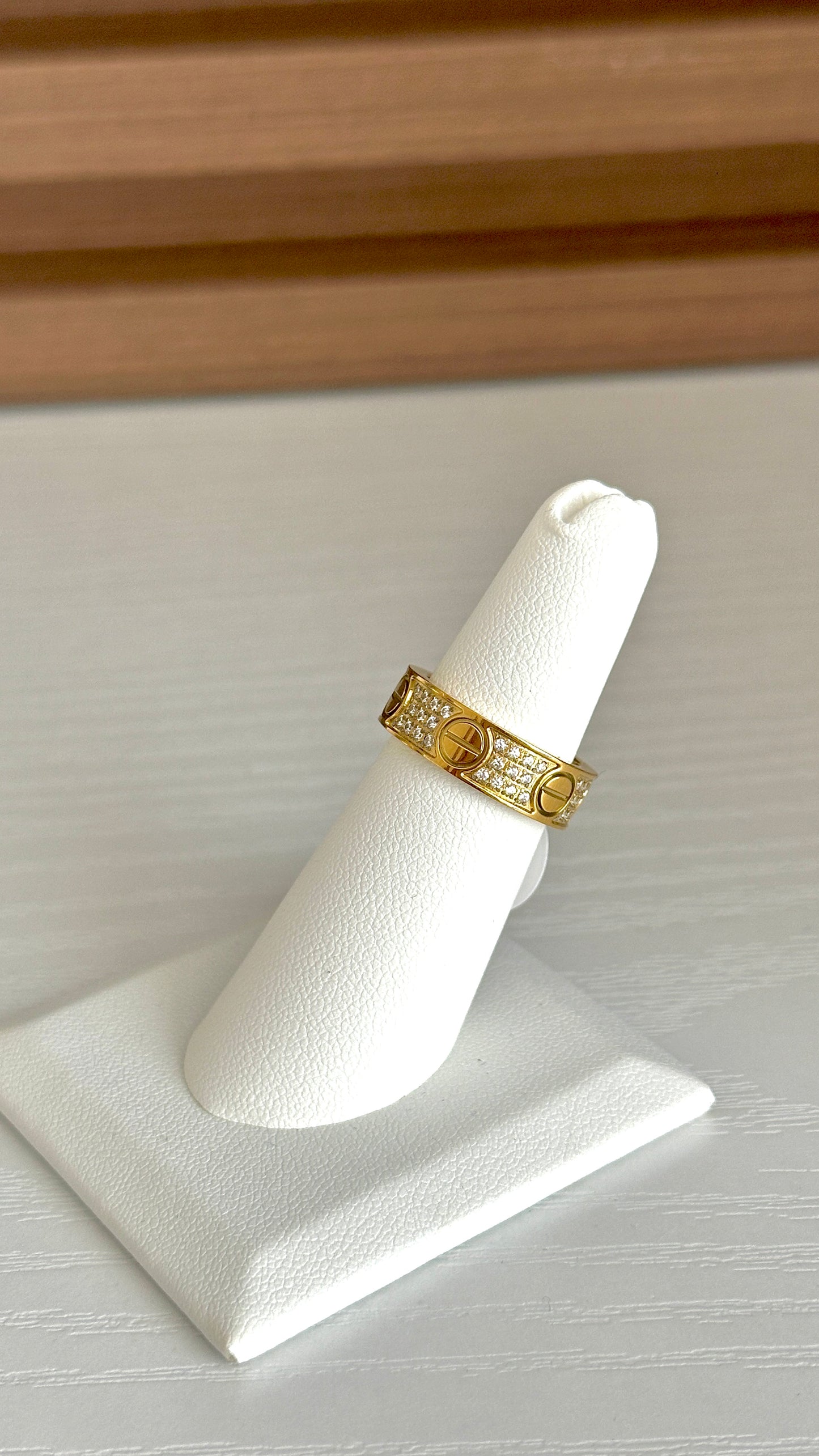 Di Carol Rigid Gold Ring