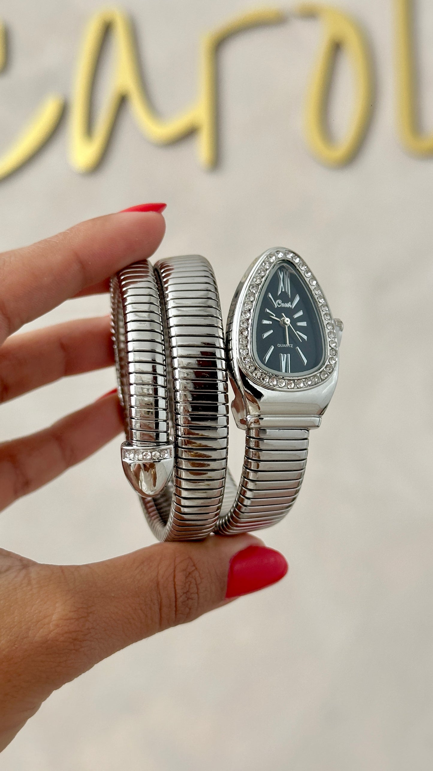 Silver Snake Watch