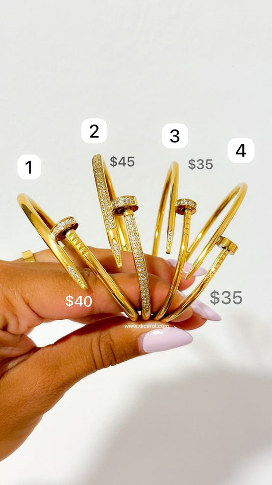 Clove Gold Bracelets 17cm