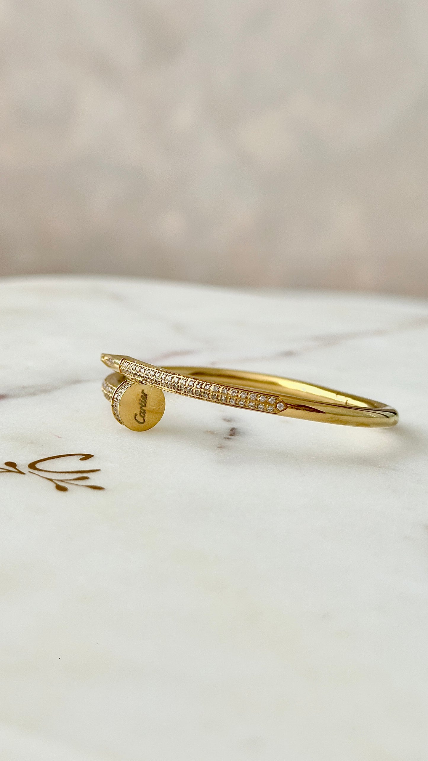 Gold ✨17cm Full Zirconia  bangle