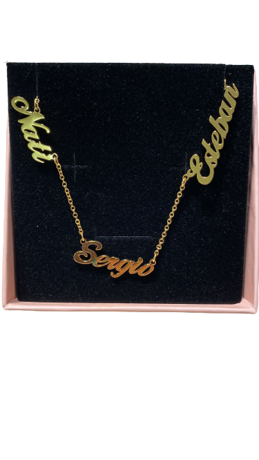 Three Names Necklace
